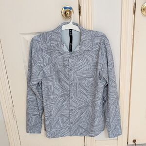 lululemon athletica Men's Gray Patterned Shirt Jacket